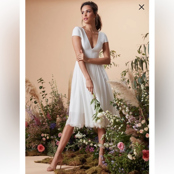 Dress the Population Dresses & Skirts - Dress the Population Cap Sleeve Fit & Flare Cocktail Dress Small